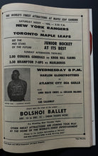 Load image into Gallery viewer, 1962 Maple Leaf Gardens Hockey Program Soviet Nationals vs Junior All Star Team