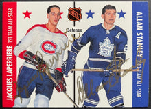 Load image into Gallery viewer, 1995/96 Parkhurst Hockey Laperriere + Stanley Dual Signed NHL Hockey Card