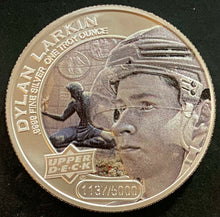 Load image into Gallery viewer, 2017 Upper Deck NHL Hockey 1 Troy Oz Silver Coin Dylan Larkin #d 1137/5000