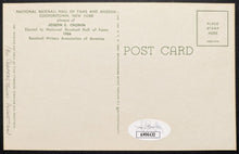 Load image into Gallery viewer, Joe Cronin Signed Hall Of Fame Plaque Autographed Postcard Red Sox MLB HOF JSA