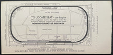 Load image into Gallery viewer, 1969 Indy 500 Racing Historic Race Ticket Mario Andretti Winner Vintage Original