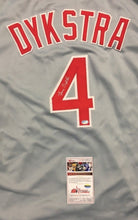 Load image into Gallery viewer, Signed Lenny Dykstra #4 Autographed Philadelphia Phillies XL Baseball Jersey COA