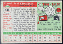 Load image into Gallery viewer, 1955 Topps Baseball #18 Russ Kemmerer Boston Red Sox Vintage MLB Card