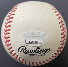 Load image into Gallery viewer, Curt Flood + Vida Blue Autographed Signed National League Rawlings Baseball JSA