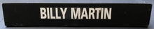 Load image into Gallery viewer, 1988 Billy Martin + Marty Springstead Signed Event Name Plate Autographed JSA