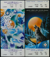 Load image into Gallery viewer, 1994 NBA All Star Game Program + Tickets + All Star Saturday + All Star Game