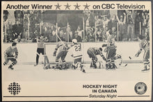 Load image into Gallery viewer, 1970's Hockey Night In Canada Promo Card Autographed Brian McFarlane NHL Hockey