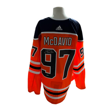 Load image into Gallery viewer, Connor McDavid Signed Edmonton Oilers Hockey Jersey Autographed Upper Deck COA