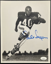 Load image into Gallery viewer, Gale Sayers Autographed NFL Football Photo Signed Chicago Bears JSA COA