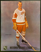 Load image into Gallery viewer, 1969 NHL Hockey Program Detroit Red Wings Chicago Blackhawks Gordie Howe Cover