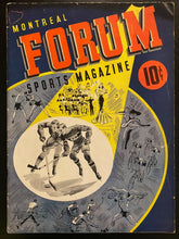 Load image into Gallery viewer, 1943 NHL Hockey Program Montreal Canadiens vs Toronto Maple Leafs Forum Richard