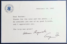 Load image into Gallery viewer, 1983 Vice President George H.W. Bush Autographed Signed Card US Politics JSA LOA
