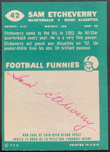 Load image into Gallery viewer, 1960 Topps #42 CFL Football Sam Etcheverry Signed Card Autographed Alouettes HOF