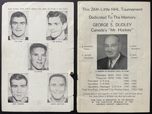 Load image into Gallery viewer, 1961 Little NHL Minor Hockey Tournament Program Bobby Orr Parry Sound Vintage