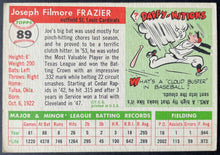 Load image into Gallery viewer, 1955 Topps Baseball #89 Joe Frazier St. Louis Cardinals Vintage MLB Card