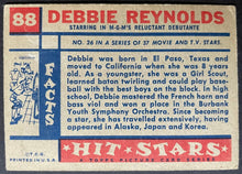 Load image into Gallery viewer, 1957 Topps Hit Stars Trading Card Debbie Reynolds #88 Non Sports Vintage
