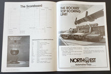 Load image into Gallery viewer, 1981 McNichols Sports Arena NHL Program Rookies v Flames Lanny McDonald Returns