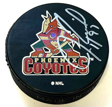 Load image into Gallery viewer, Jeremy Roenick Signed Phoenix Coyotes Hockey Puck Autograph NHL Frozen Pond COA