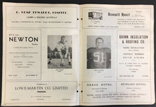 Load image into Gallery viewer, 1951 CFL Program Lansdowne Park Ottawa Rough Riders Montreal Alouettes Football