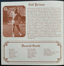 Load image into Gallery viewer, Yogi Berra Signed 1978 University Miami 1st Athletic Scholarship Roast Program