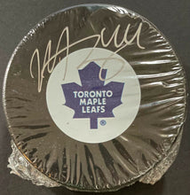 Load image into Gallery viewer, Morgan Rielly Autographed Toronto Maple Leafs NHL Hockey Puck + COA