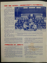 Load image into Gallery viewer, 1961 Memorial Cup Hockey Program Edmonton Gardens First Memorial Cup Playoff