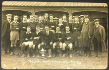Load image into Gallery viewer, 1919 Belgrade Rugby Football Club Team Photo Post Card RPPC Vintage