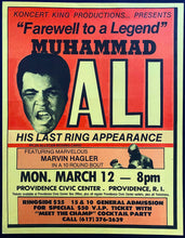 Load image into Gallery viewer, 1979 Vintage Muhammad Ali Poster Farewell To A Legend Last Ring Appearance Rare