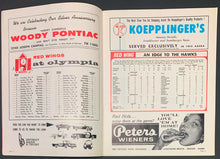Load image into Gallery viewer, 1965 Detroit Olympia Game 1 Stanley Cup Semi-Final Program Red Wings NHL Hockey