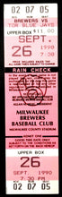 Load image into Gallery viewer, 1990 Milwaukee Brewers Toronto Blue Jays Complete Game Shutout MLB Ticket