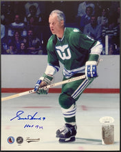 Load image into Gallery viewer, Gordie Howe Autographed Hartford Whalers NHL Hockey Photo Signed HOF 1972 JSA