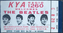 Load image into Gallery viewer, 1966 The Beatles Final Concert Ticket Stub Candlestick Graded & Slabbed EX 5 PSA