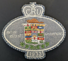 Load image into Gallery viewer, 1933 Canadian Rugby Union Intermediate Champions Patch St. Thomas Tigers VTG