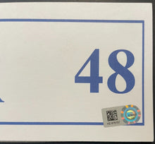 Load image into Gallery viewer, Andrew Miller New York Yankees Game-Used Cardstock Locker Name Plate MLB Holo