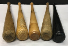 Load image into Gallery viewer, 5 Vintage Mini Bats Louisville Slugger Hillerich & Bradsby Wooden Bats 16"