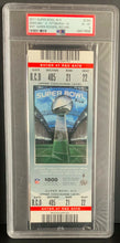 Load image into Gallery viewer, 2011 Super Bowl XLV Full Ticket PSA 6 Green Bay Packers vs Steelers MVP-Rodgers