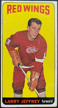Load image into Gallery viewer, 1964-65 Vintage Detroit Red Wings Larry Jeffrey Topps Tallboy NHL Hockey Card