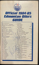 Load image into Gallery viewer, 1984-85 Autographed Edmonton Oilers Guide Gretzky Messier Coffey Signed x29 LOA