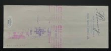 Load image into Gallery viewer, 1974 Maple Leaf Gardens Ballard Signed Cheque To Wrestling Promotor Tunney JSA