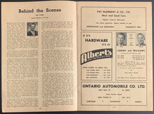 Load image into Gallery viewer, 1953 Stock Car Racing Program Exhibition Park Canada Norm Brioux Molson Trophy