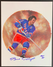 Load image into Gallery viewer, 2004 Canada Post NHL All Stars Lithograph & Stamp Set Signed By Brad Park