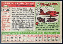 Load image into Gallery viewer, 1955 Topps Baseball #154 Willie Miranda Baltimore Orioles Vintage MLB Card