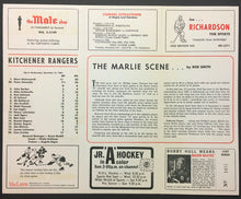 Load image into Gallery viewer, 1967 Toronto Marlboros Official OHA Hockey Vintage Program Kitchener Rangers
