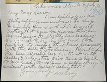 Load image into Gallery viewer, 1916 Buffalo Bill Cody Signed Handwritten Letter Autographed Western History JSA