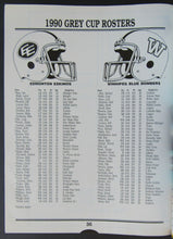 Load image into Gallery viewer, 1990 Vintage Grey Cup Program BC Place Edmonton Eskimos vs Winnipeg Blue Bombers