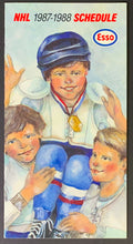 Load image into Gallery viewer, 1987/88 NHL Hockey Season Schedule Sked Issued By Esso