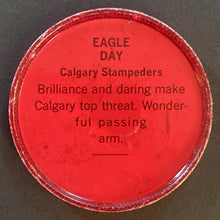 Load image into Gallery viewer, 1963 Nalley's Potato Chips CFL Football Token Plastic Coin #130 Eagle Day