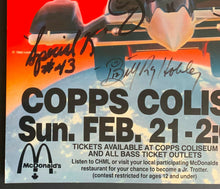 Load image into Gallery viewer, 1988 Autographed Copps Coliseum Hamilton Harlem Globetrotter Basketball Poster