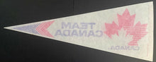 Load image into Gallery viewer, 1985 Signed IIHF World Championships Canada Pennant Autographed Mario Lemieux