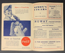 Load image into Gallery viewer, 1947 Montreal Royals v Toronto Maple Leafs International League Baseball Program